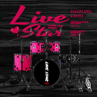 现场系列JBKDRUMS架子鼓