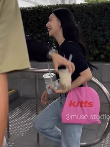 kitts新款金智媛同款帆布包