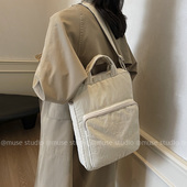 女包2024新款 秋冬手提袋平板15寸笔记本大学生通勤简约单肩斜挎包