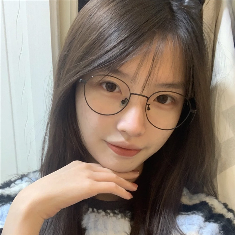 纯钛眼镜框男高度近视复古