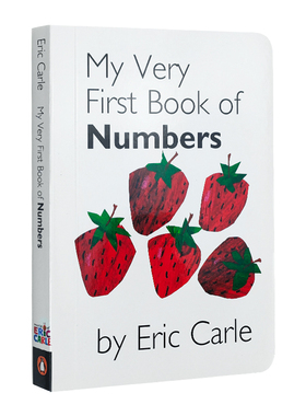 艾瑞卡尔Eric Carle  我的第一个本单词数字书英文原版 My Very First Library 单词数字启蒙认知 连连看游戏翻页配对纸板撕不烂书