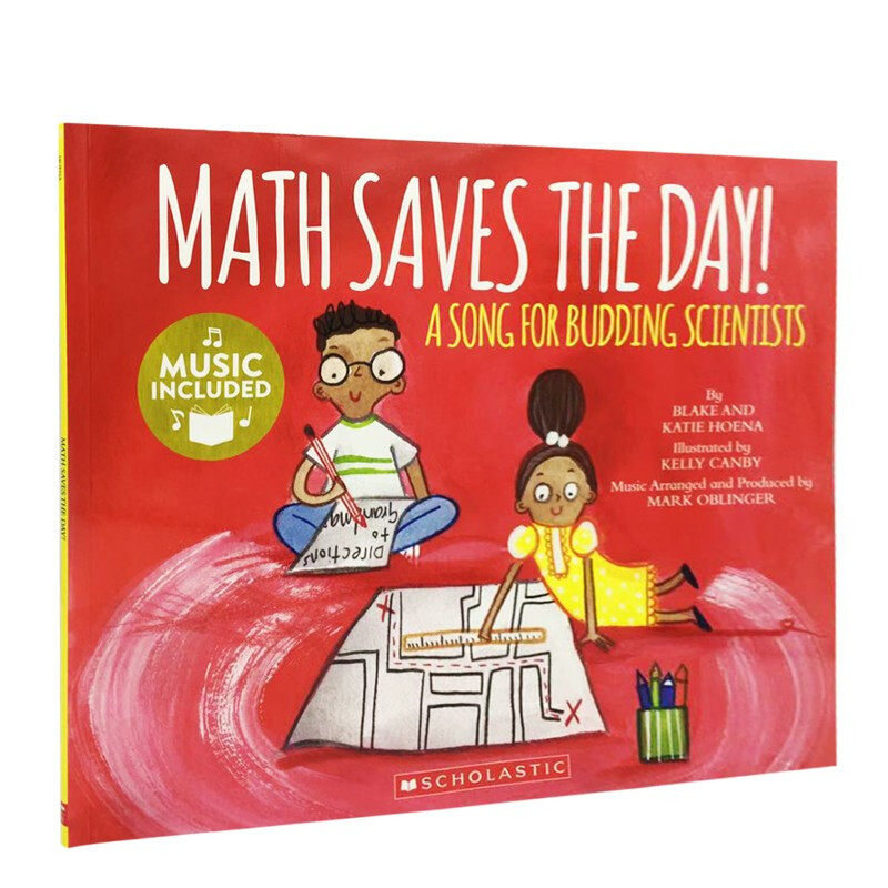小豆豆英文童书 英文原版绘本 Math Saves The Day! 书+CD歌谣绘本 学乐 STEM教育绘本幼儿童原版英语绘本书 外国歌曲童谣书