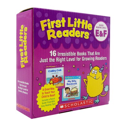 赠音频 进口原版First Little Readers小读者系列家长阅读指导E-F套装16册 Scholastic学乐出版社 幼儿童英文启蒙书幼儿园