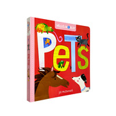 你好 动物知识科普百科 科学小世界 World 英文原版 宠物 Hello Pets 纸板书