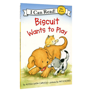 英文原版 Biscuit Wants to Play 小饼干想玩耍 4-8岁 儿童原版英文绘本英语故事书英语绘本小学一年级 儿童启蒙故事