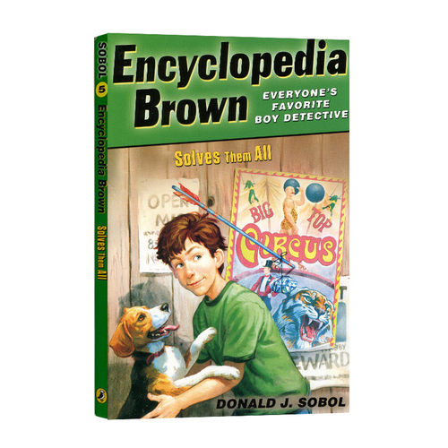 英文原版 Encyclopedia Brown:Solves Them All 百科全书小布朗原版漫画书英文绘本