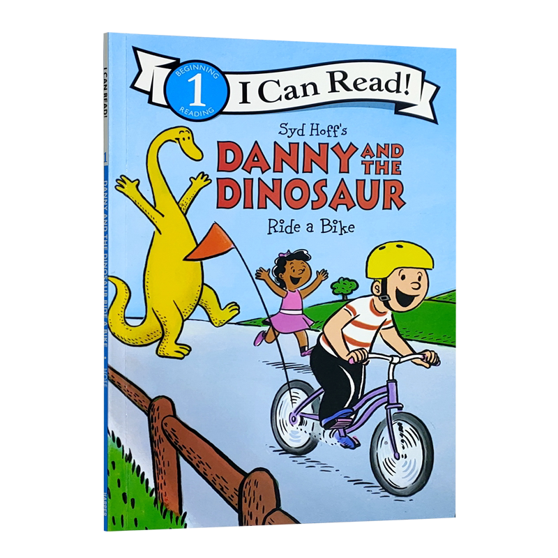 丹尼和恐龙英文原版平装纸板 Danny and the Dinosaur Ride a Bike骑自行车 英文童书绘本原版漫画书英文绘本