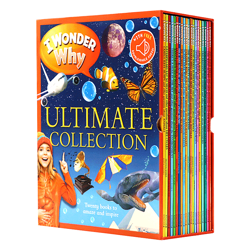 I Wonder Why 十万个为什么英语原版20册套装 含音频 大开本彩绘 儿童趣味科普读物 6-12岁小学少儿百科图书 畅销百科科普
