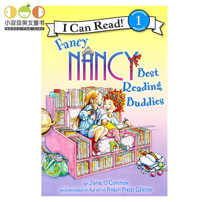 进口 英文原版绘本 Fancy Nancy: Best Reading Buddies 平装i can read系列分级阅读4-8岁幼儿童原版 icanread英语绘本