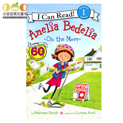 正版 英文原版绘本 Amelia Bedelia on the Move平装 4-8岁 i can read 1阶原版漫画书英文绘本