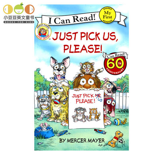 进口英文原版绘本 Little Critter: Just Pick Us, Please!幼儿英语画册绘本书I Can Read系列分级阅读原版漫画书英文绘本