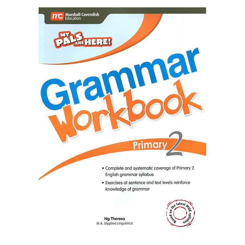 进口英文原版 新加坡小学英语语法手册2 My Pals are Here! Grammar Workbook Primary 2 幼儿童启蒙单词书教辅教材英文句子练习