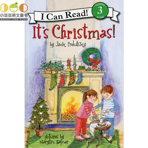 正版 圣诞节主题童书儿童英文原版绘本It's Christmas!圣诞节到了！4-8岁i can read 3分级读物 圣诞节系列故事书幼儿