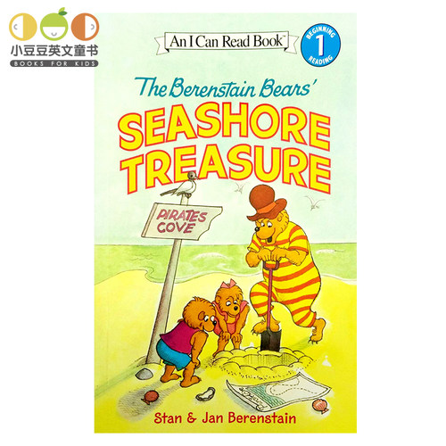 英文原版绘本The Berenstain Bears' Seashore Treasure贝贝熊i can read系列幼儿童原版英语绘本书原版漫画书英文绘本