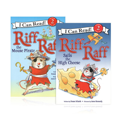 进口英文绘本 鼠海盗里夫&middot;拉夫系列 Riff Raff 2册 I Can Read Level 2 原版英文童书原版漫画书英文绘本