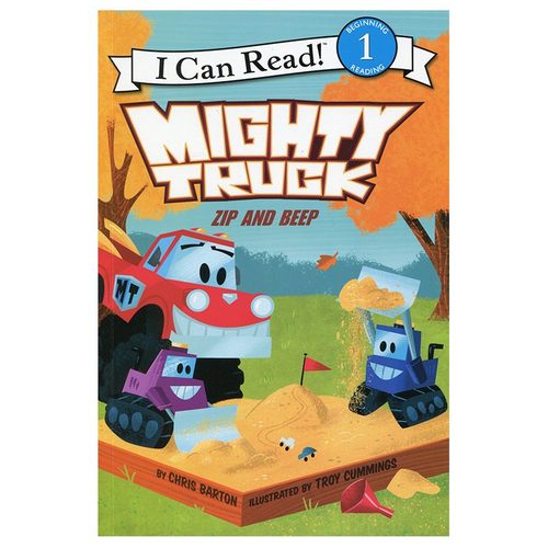 英文原版绘本 Mighty Truck: Zip and Beep I Can Read level1 幼儿童英语绘本 分级读物1阶 幼儿园课外单词句子阅读童书 平装