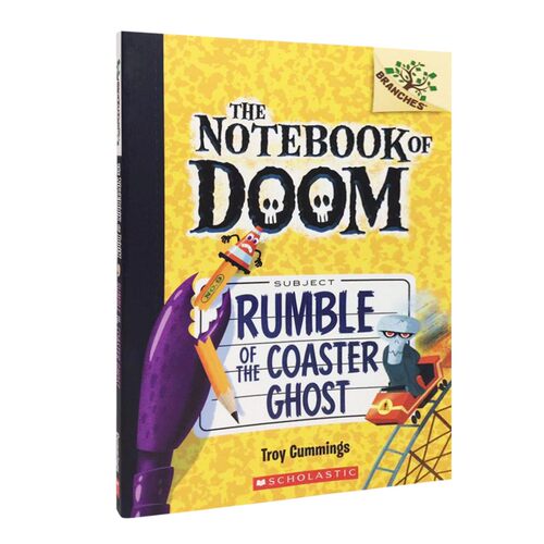 正版进口 英文绘本原版 Rumble of the Coaster Ghost 毁灭日记9：过山车幽灵的轰鸣声the notebook of doom末日笔记 学乐大树系列