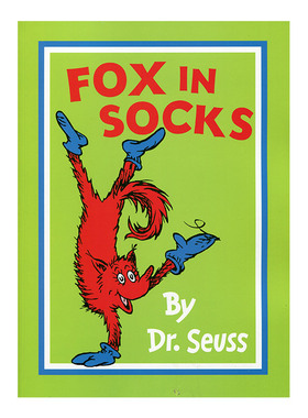 进口英文原版绘本 Fox in Socks 穿袜子的狐狸 苏斯博士Dr. Seuss 幼儿童英语童书柯林斯出版Harper Collins