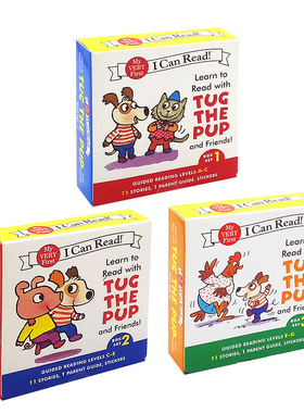 英文原版 36册跟塔戈和他的朋友学习3套合售 Learn to Read with Tug the Pup and Friends（ICR）i can read my very first 分级