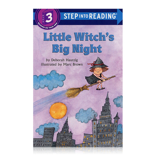 三阶 Little Witch 小女巫 Big 企鹅兰登英语分级绘本第一阶 Night 夜晚英文原版