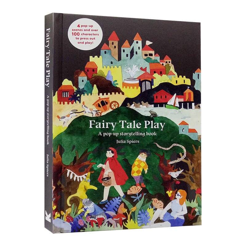 英文原版 童话故事角色扮演立体书 Fairy Tale Play  0-3岁精装 玩具书 小美人鱼、小红帽、灰姑娘、阿里巴巴与四十大盗 趣味童书