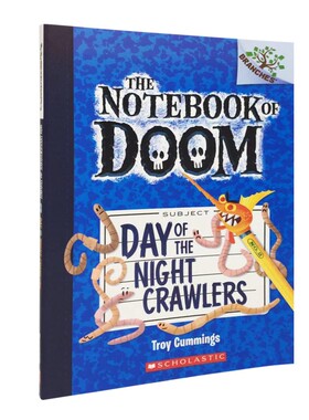 正版 毁灭日记2：暗夜爬行者日 英文绘本原版 Day of the Night Craw 7-10岁 the notebook of doom末日笔记  死亡笔记