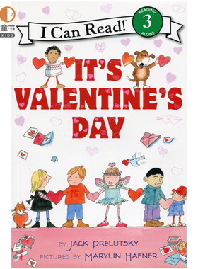 小豆豆英文童书It's Valentine's Day  情人节到了 4-8岁 美国进口官方英语原版绘本儿童英语绘本启蒙画册 英语绘本小学一年级阅读
