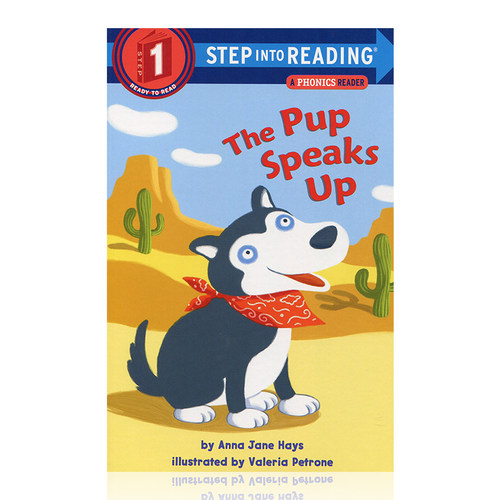 小狗说话了 英文原版 企鹅兰登英语分级绘本第一阶 step into reading一阶The Pup Speaks Up原版漫画书英文绘本