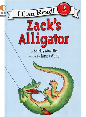 汪琣珽第四阶段书单 进口英文原版绘本 Zack's AlligatorI Can Read扎克的鳄鱼分级阅读 4-8岁儿童 幼儿英语故事书 小豆豆英文童书
