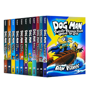 神探狗狗的冒险英文原版 1-10 1-11 1-12 1-13 The Adventures of Dog Man 13册全套 Dav Pilkey幽默漫画全彩页桥梁书  狗狗侦探