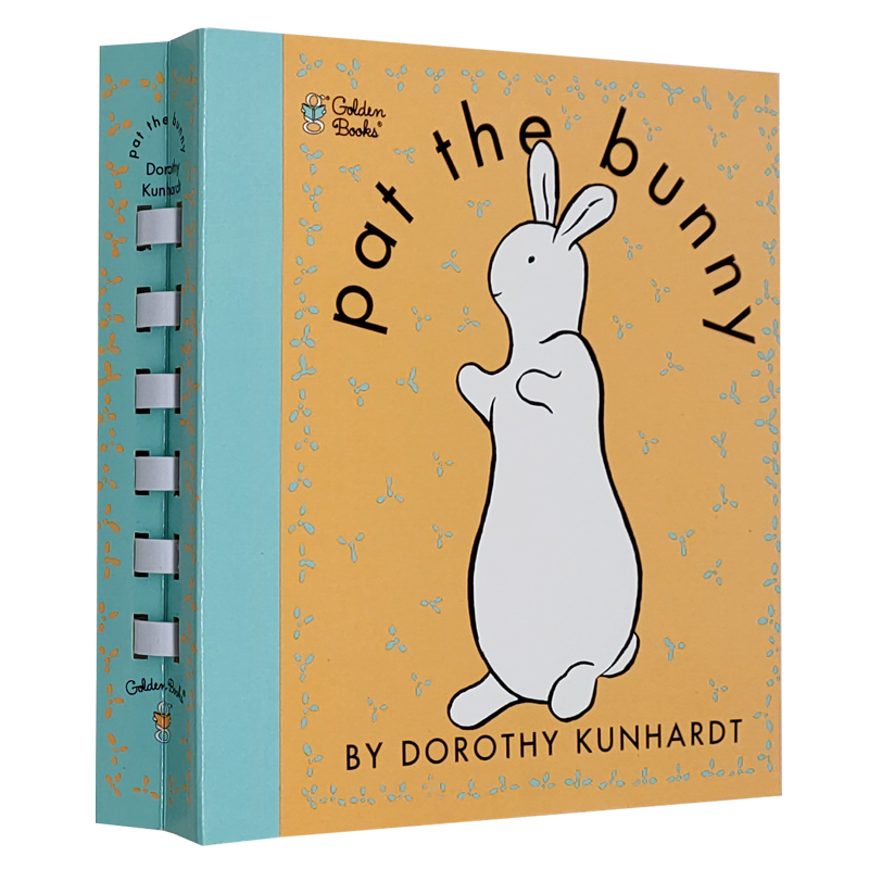 赠音频视频 拍拍小兔子英文原版精装书Pat the Bunny 婴幼香味玩具书塑料齿固定活页触摸书 儿童启蒙五感绘本