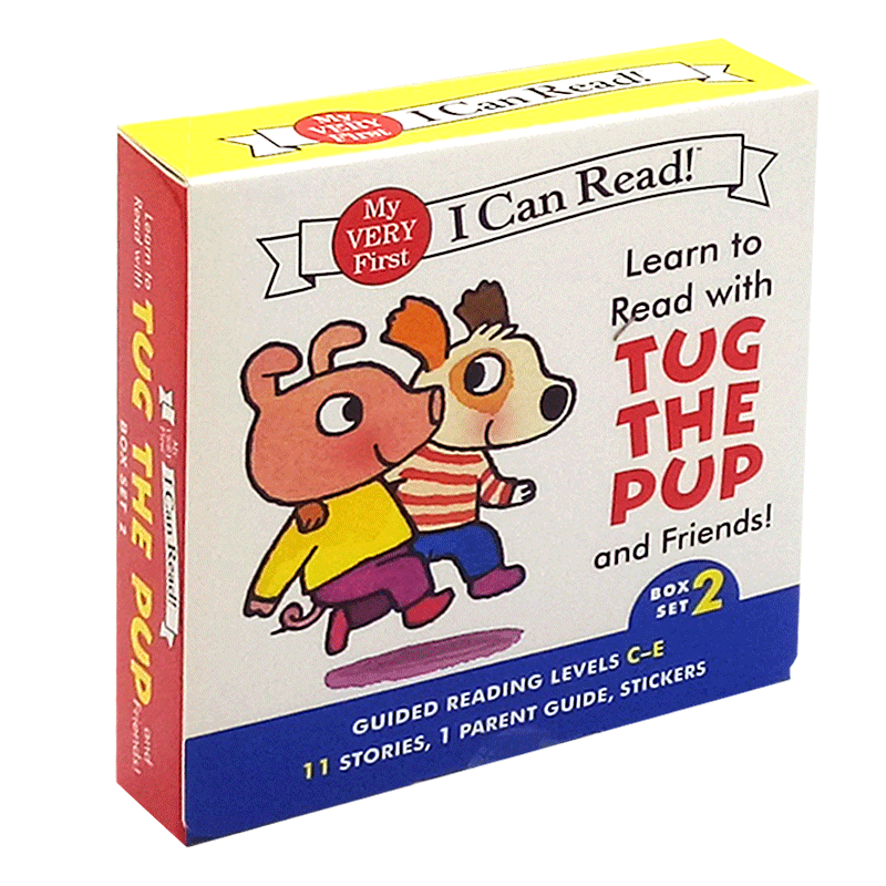 英文原版 12册第二辑Learn to Read with Tug the Pup and Friends跟塔戈和他的朋友们学习4-8岁i can read my very first分级读物