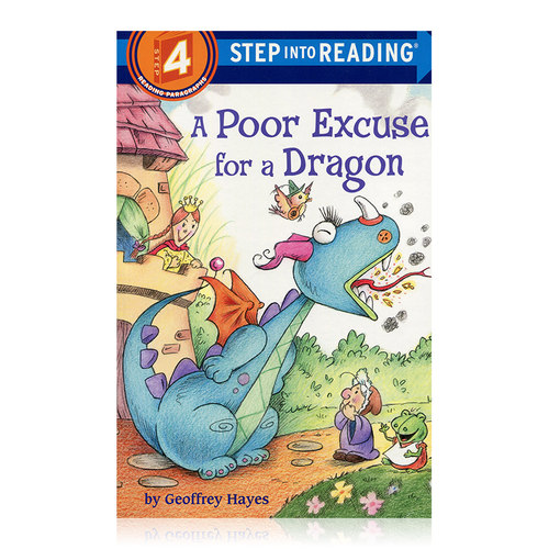 企鹅兰登英语分级绘本 四阶英文原版 A Poor Excuse for a Dragon 龙的糟糕借口原版漫画书英文绘本