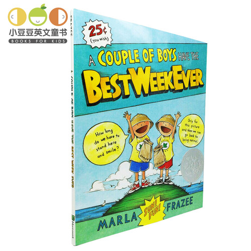 小豆豆英文童书 进口英文原版绘本 A Couple of Boys Have the Best Week Ever 6-9岁幼儿原版英语绘本书 儿童原版英文故事书暑假