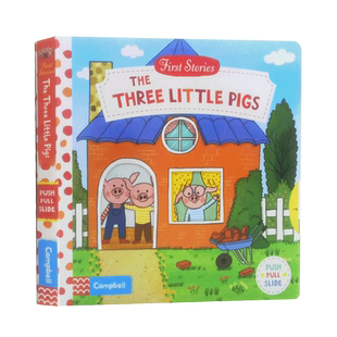 英文原版 三只小猪 操作机关书The Three Little Pigs 亲子互动睡前故事 First Stories BUSY系列童话篇纸板书 英语启蒙认知绘本
