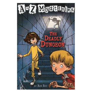 神秘案件4恐怖的地牢 正版进口英文原版The Deadly Dunge A to Z Mysteries童书 小学初级章节书 神秘事件英文版 儿童侦探推理小说
