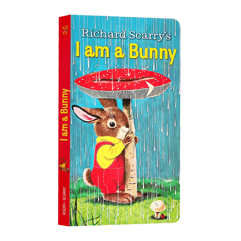 进口英文原版绘本 Richard Scarry‘s I am a Bunny 我是一只兔子 纸板书 0~6岁小兔子斯凯瑞作品 撕不烂 幼儿童英语启蒙童书