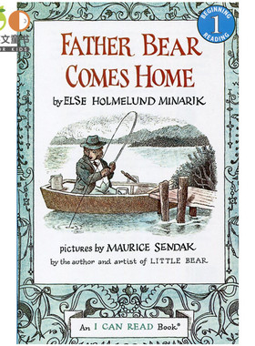 汪琣珽第二阶段书单 英文原版绘本 Father Bear Comes Home 熊爸爸回家来 4-8岁儿童英语阅读课外分级读物1阶 幼儿英语绘本女孩