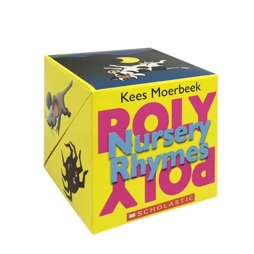 正版现货 进口英文绘本 Roly Poly Pop-up: Nursery Rhymes魔术方块立体游戏书儿歌童谣 玩具书 Scholastic 学乐出版社