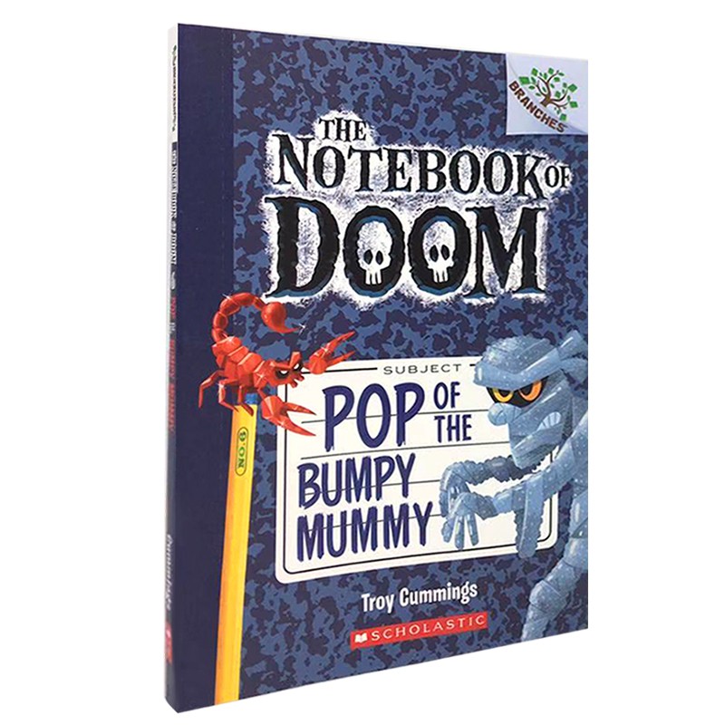正版进口英文绘本原版 Pop Of The Bumpy Mummy毁灭日记6:摇摆木乃伊来袭 7-10岁 Scholastic学乐桥梁大树系列英语绘本 课外读物