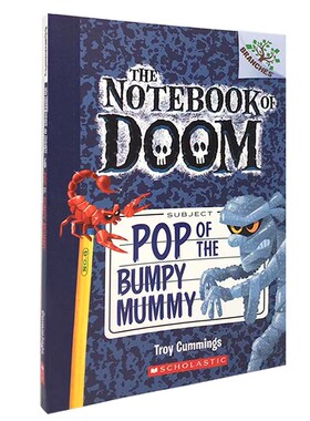 正版进口英文绘本原版 Pop Of The Bumpy Mummy毁灭日记6：摇摆木乃伊来袭 7-10岁 Scholastic学乐桥梁大树系列英语绘本 课外读物