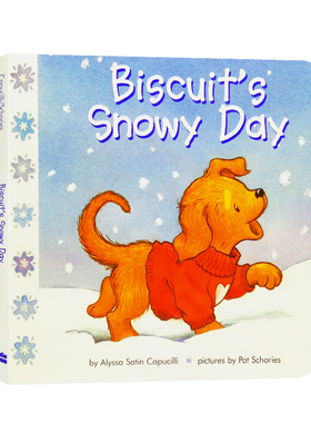 进口英文原版绘本 Biscuit's Snowy Day 纸板书Biscuit饼干狗英文绘本 2-6岁 幼儿童英语启蒙童书 Harper Collins出版 大开本