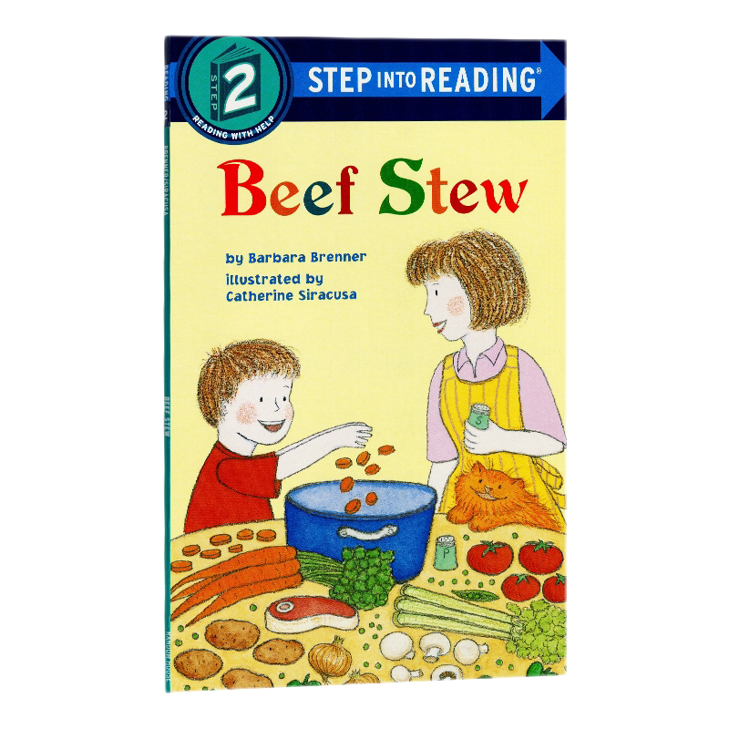 炖牛肉 企鹅兰登step into reading 二阶英文原版 Beef Stew原版漫画书英文绘本