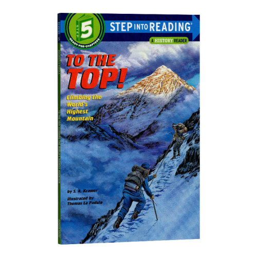 登山英文章节桥梁小说  兰登step into reading 5阶英文原版 To the Top!原版漫画书英文绘本