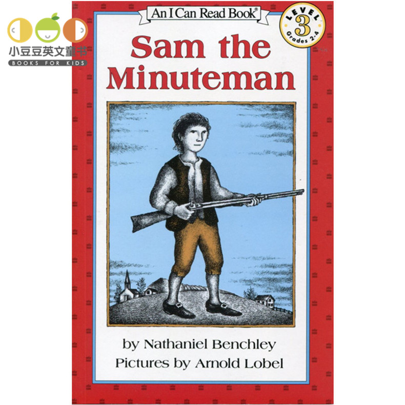 汪培珽书单第四阶段 进口英文原版绘本Sam the Minuteman  I Can Read分级阅读幼儿童英语原版绘本 分级读物 小豆豆英文童书