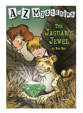 神秘案件10 遗失的宝石 英文原版童书 The Jaguar's Jewel A to Z Mysteries 小学初级章节书 神秘事件英文版 儿童侦探推理小说书