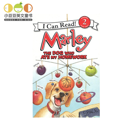 小豆豆英文童书 正版Marley: The Dog Who Ate My Homework 小狗马利 平装 宠物绘本
