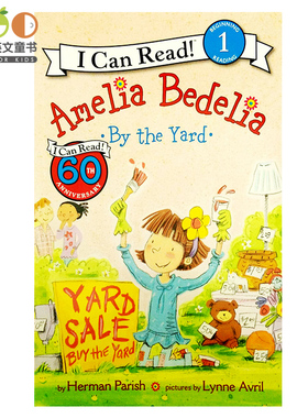 儿童英文原版绘本 糊涂女佣艾米利亚Amelia Bedelia by the Yard 4-8岁i can read 1阶幼儿原版书 icanread英语绘本正版现货