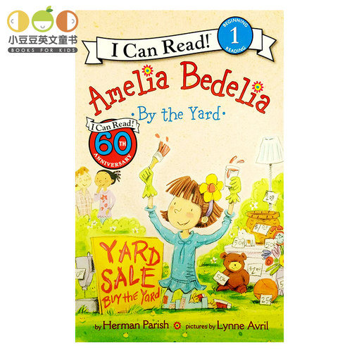 儿童英文原版绘本 糊涂女佣艾米利亚Amelia Bedelia by the Yard 4-8岁i can read 1阶幼儿原版书 icanread英语绘本正版现货