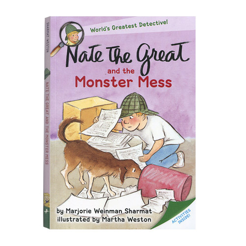 英文原版 Nate the Great and the Monster Mess 侦探内特：怪兽谜案原版漫画书英文绘本